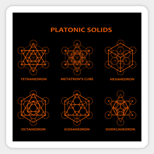 Platonic Solids Sticker